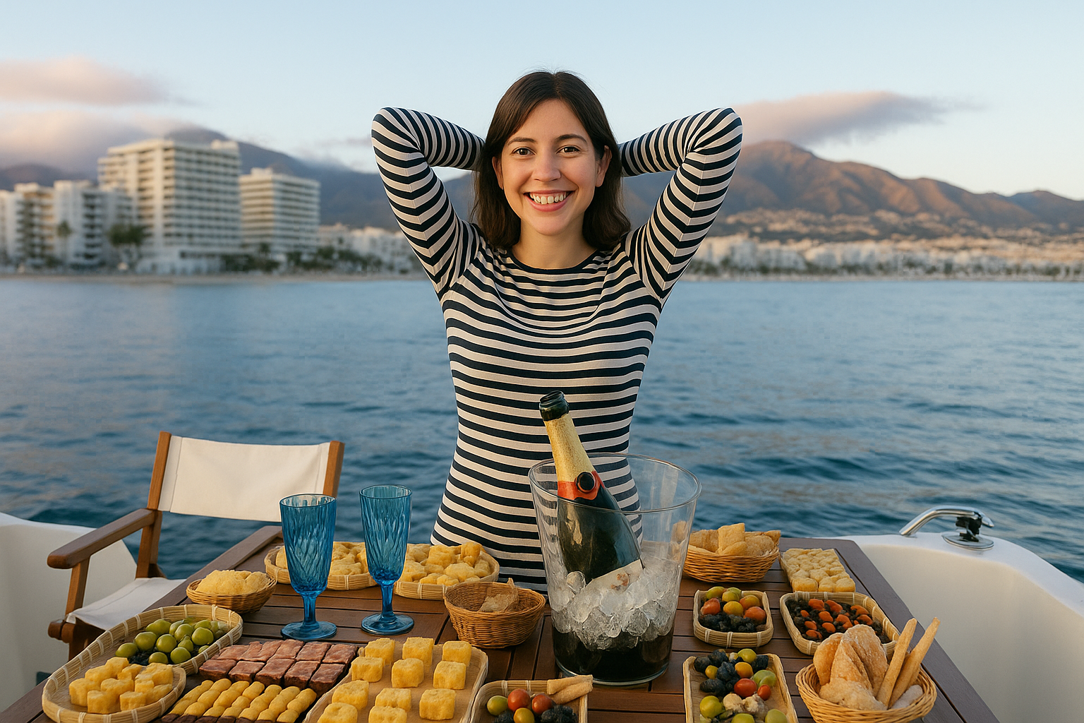 Sunset with Cocktail Dinner & Champagne